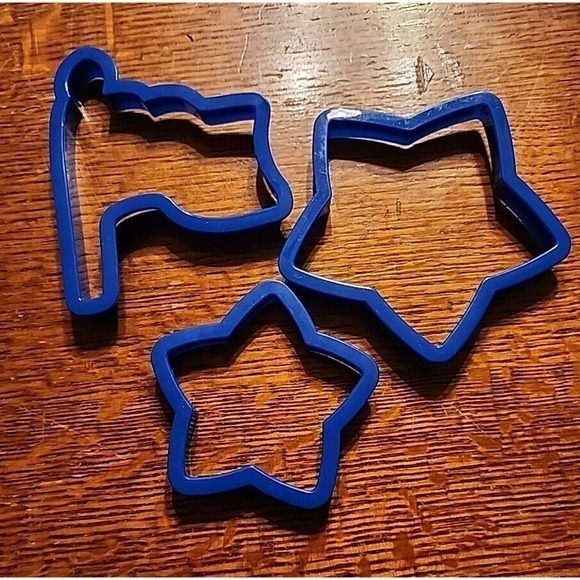 Lot of  4th of July Independence Day Cookie Cutter Set Baking Fondant Cutters - Picture 1 of 2